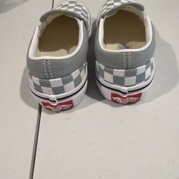 Vans Classic Checkerboard Gray/White Boy's Slip On Skate Shoes-Sz 10.5 NWOB - Picture 4 of 6